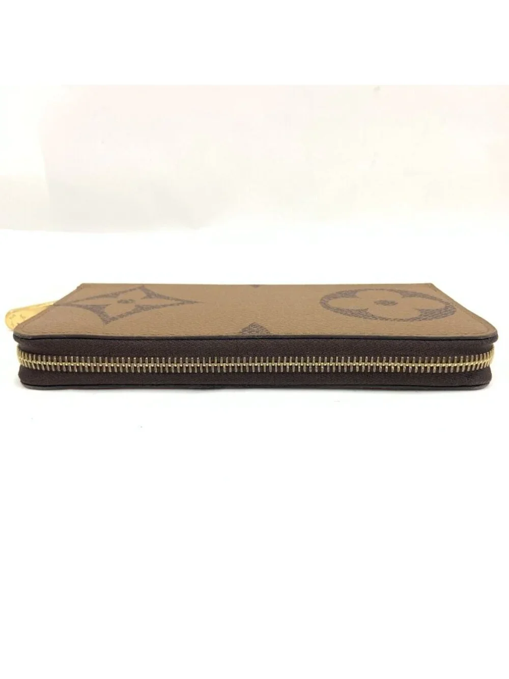 Louis Vuitton Giant Monogram Reverse Zippy Wallet Zip Around Brown